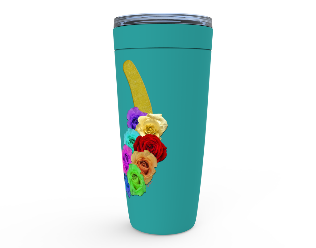 Cowgirl Roots™ Lucky Roses in Yellow Tumbler 20oz Stainless Steel Insulated Hot and Cold Travel Mugs