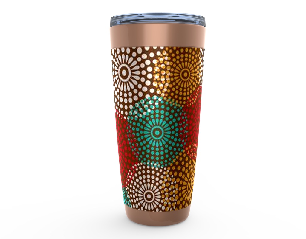 Cowgirl Roots™ Firework Flowers Tumbler 20oz Stainless Steel Insulated Hot and Cold Travel Mugs