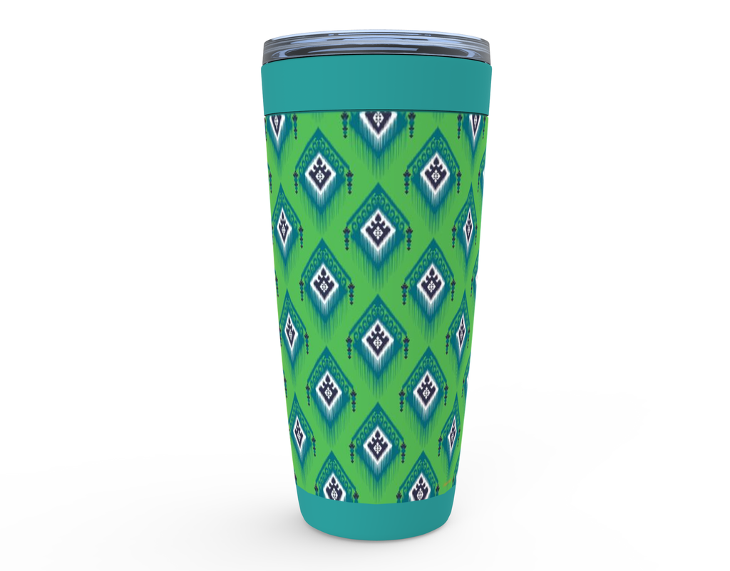 Cowgirl Roots™ Tess in Green Tumbler 20oz Stainless Steel Insulated Hot and Cold Travel Mugs