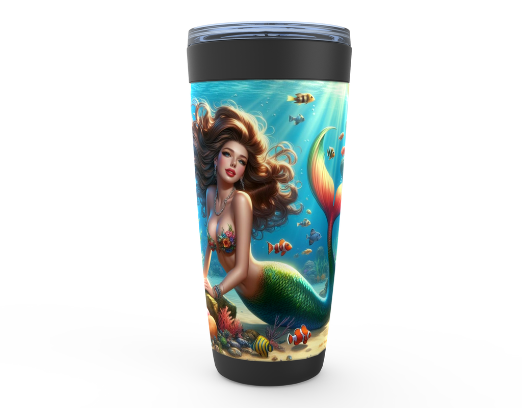 Cowgirl Roots™ Mermaid Maris of the Sea Tumbler 20oz Stainless Steel Insulated Hot and Cold Travel Mugs