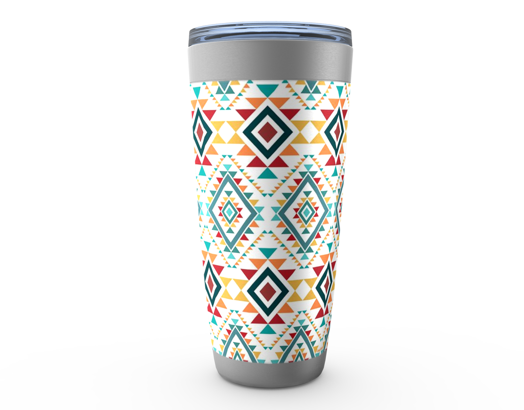 Cowgirl Roots™ Southwestern Traditions Design Tumbler 20oz Stainless Steel Insulated Hot and Cold Travel Mugs