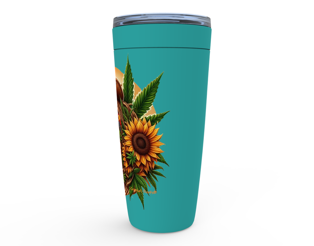 Cowgirl Roots™ Rasta Horse Tumbler 20oz Stainless Steel Insulated Hot and Cold Travel Mugs