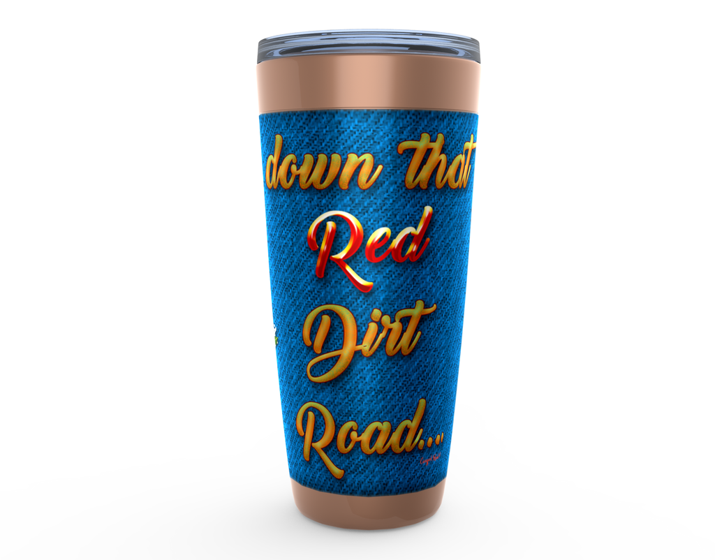 Cowgirl Roots™ Red Dirt Road Pin Up Tumbler 20oz Stainless Steel Insulated Hot and Cold Travel Mugs