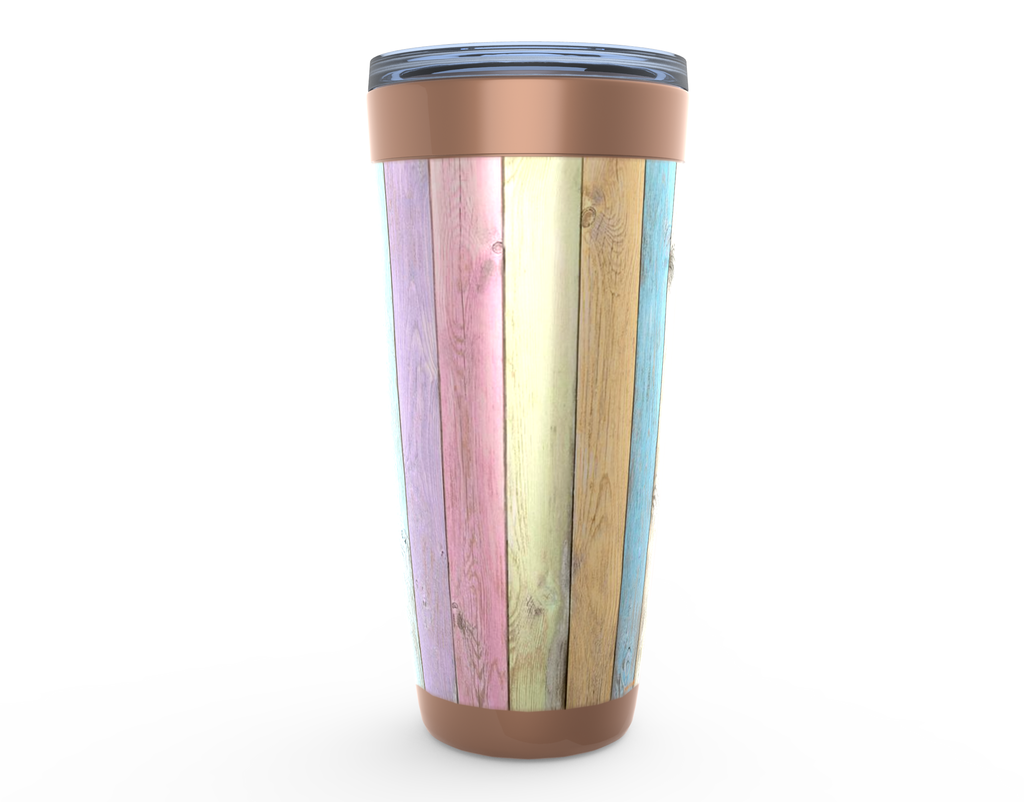 Cowgirl Roots™ Pastel Fence Tumbler 20oz Stainless Steel Insulated Hot and Cold Travel Mugs