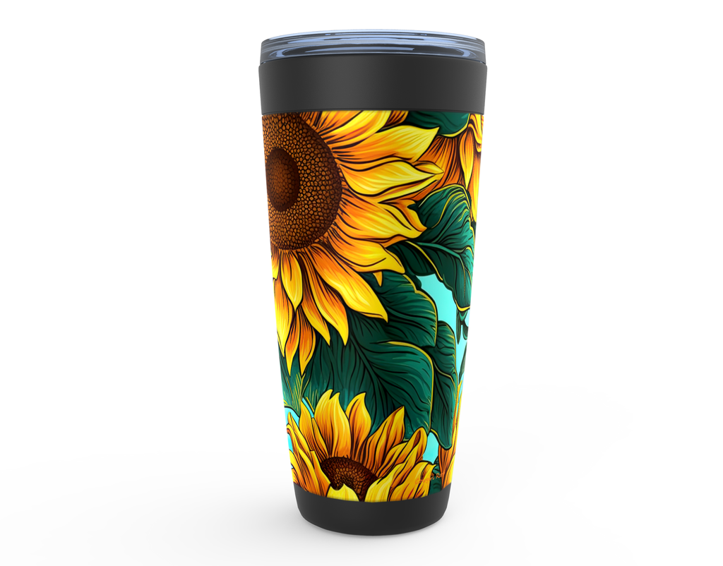 Cowgirl Roots™ Bold Sunflowers Tumbler 20oz Stainless Steel Insulated Hot and Cold Travel Mugs