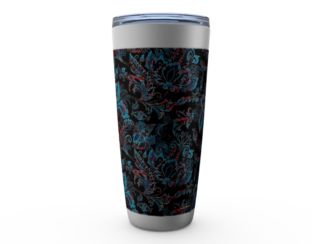 Cowgirl Roots™ Vintage Royalty Blossoms Tumbler 20oz Stainless Steel Insulated Hot and Cold Travel Mugs