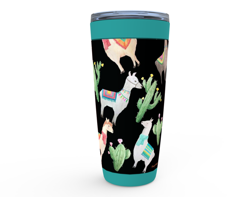 Cowgirl Roots™ Desert LLamas Tumbler 20oz Stainless Steel Insulated Hot and Cold Travel Mugs