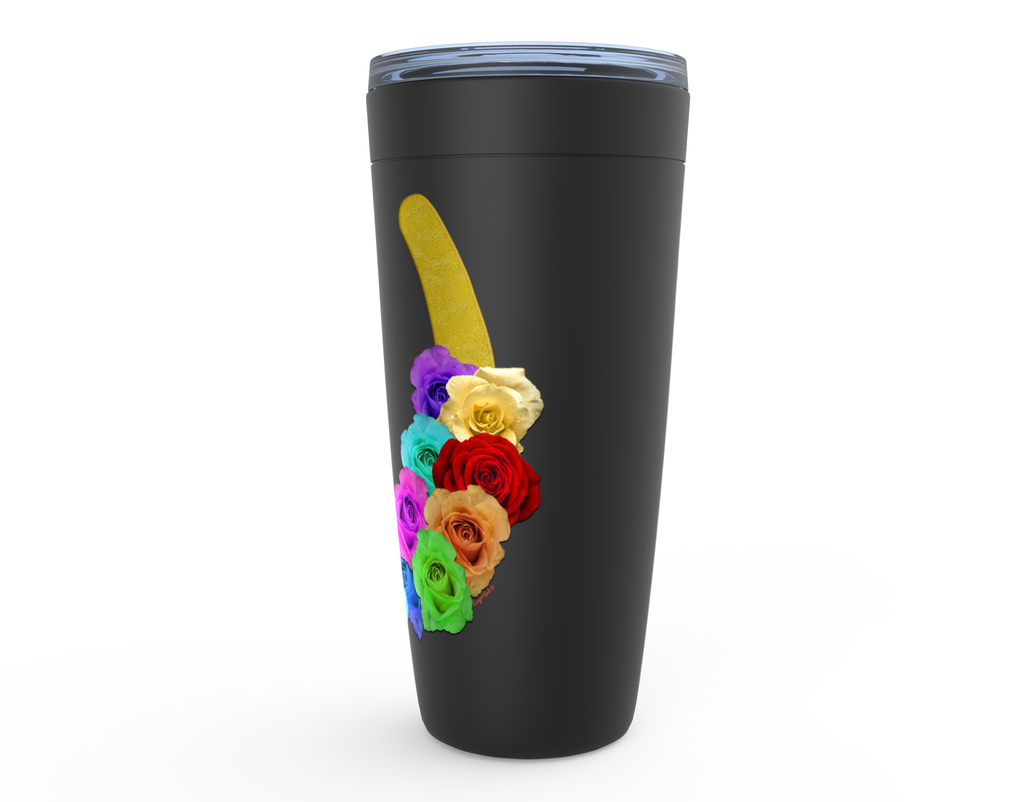 Cowgirl Roots™ Lucky Roses in Yellow Tumbler 20oz Stainless Steel Insulated Hot and Cold Travel Mugs