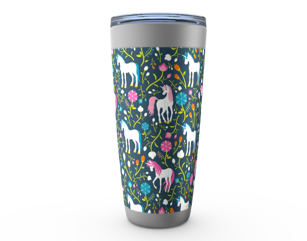 Cowgirl Roots™ Spring Unicorns Tumbler 20oz Stainless Steel Insulated Hot and Cold Travel Mugs