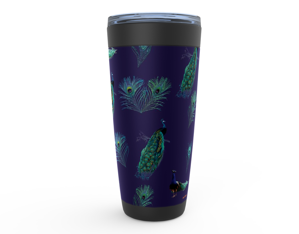 Cowgirl Roots™ Peacocks Tumbler 20oz Stainless Steel Insulated Hot and Cold Travel Mugs