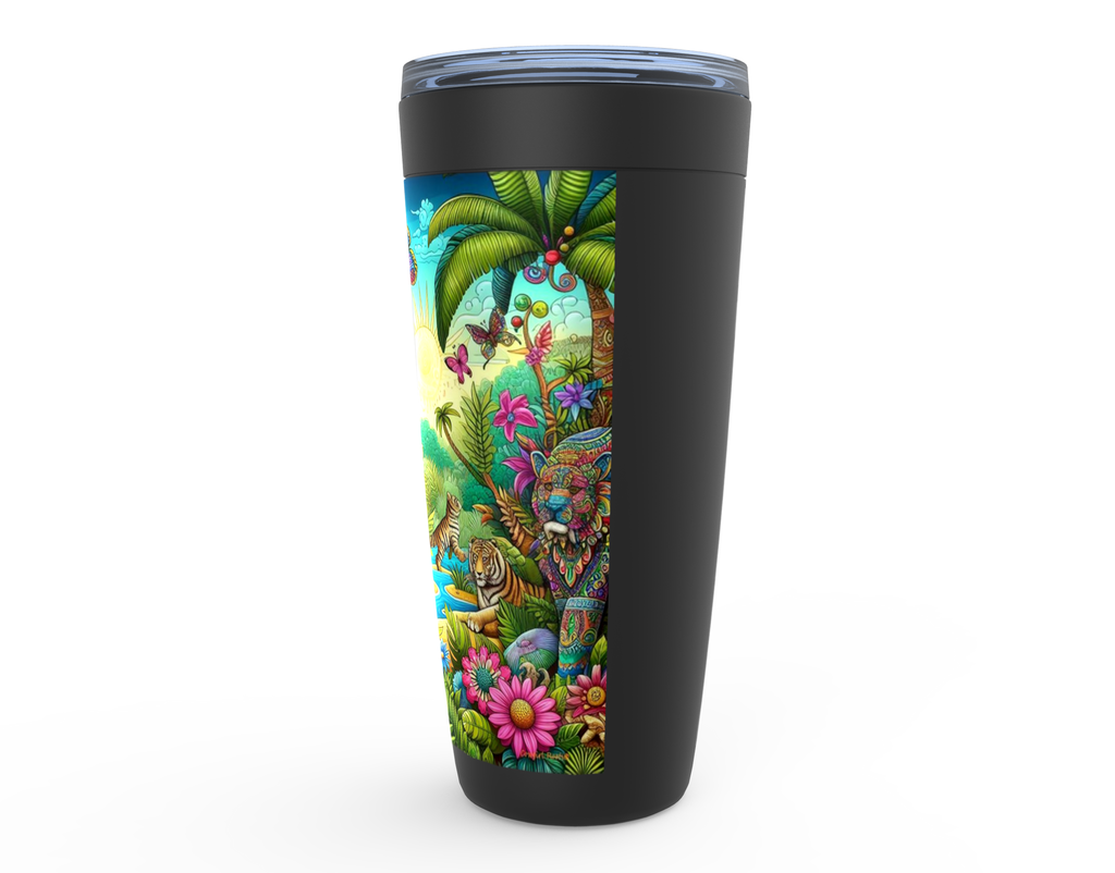 Cowgirl Roots™ Bohemian Jungle Tumbler 20oz Stainless Steel Insulated Hot and Cold Travel Mugs