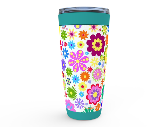 Cowgirl Roots™ Garden Flowers Tumbler 20oz Stainless Steel Insulated Hot and Cold Travel Mugs