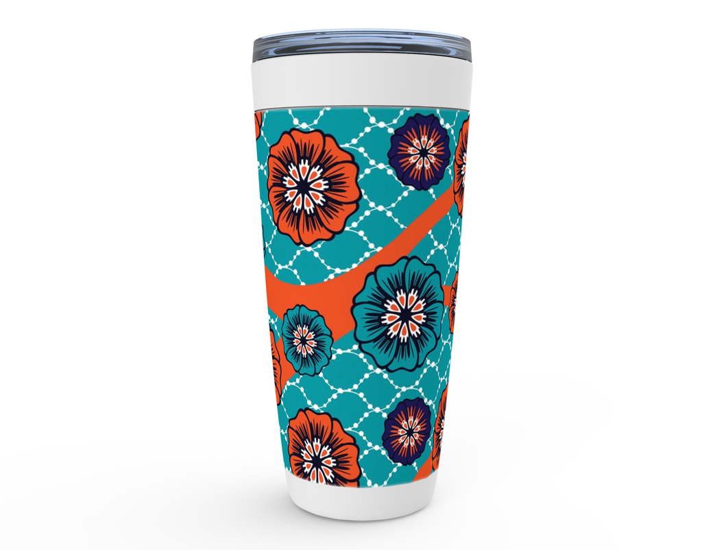 Cowgirl Roots™ Bohemian Blossom Design Tumbler 20oz Stainless Steel Insulated Hot and Cold Travel Mugs