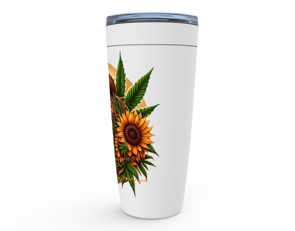 Cowgirl Roots™ Rasta Horse Tumbler 20oz Stainless Steel Insulated Hot and Cold Travel Mugs