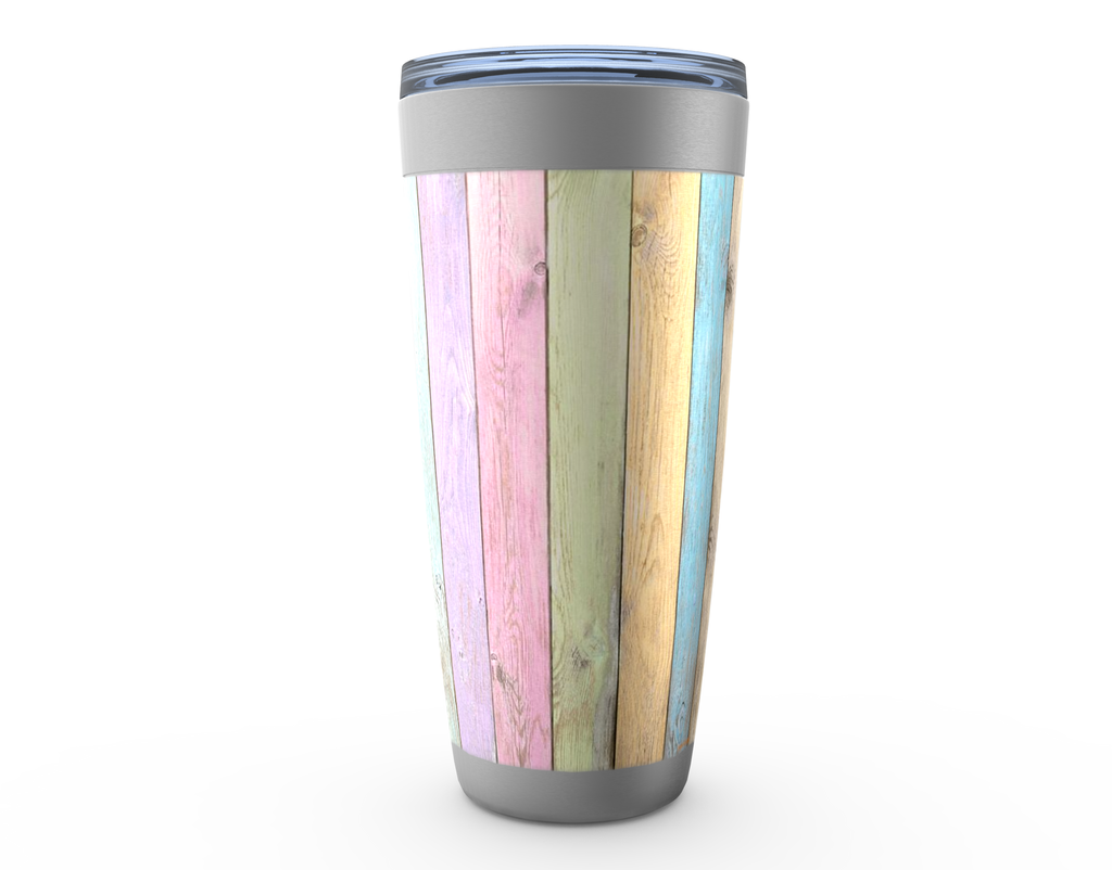 Cowgirl Roots™ Pastel Fence Tumbler 20oz Stainless Steel Insulated Hot and Cold Travel Mugs