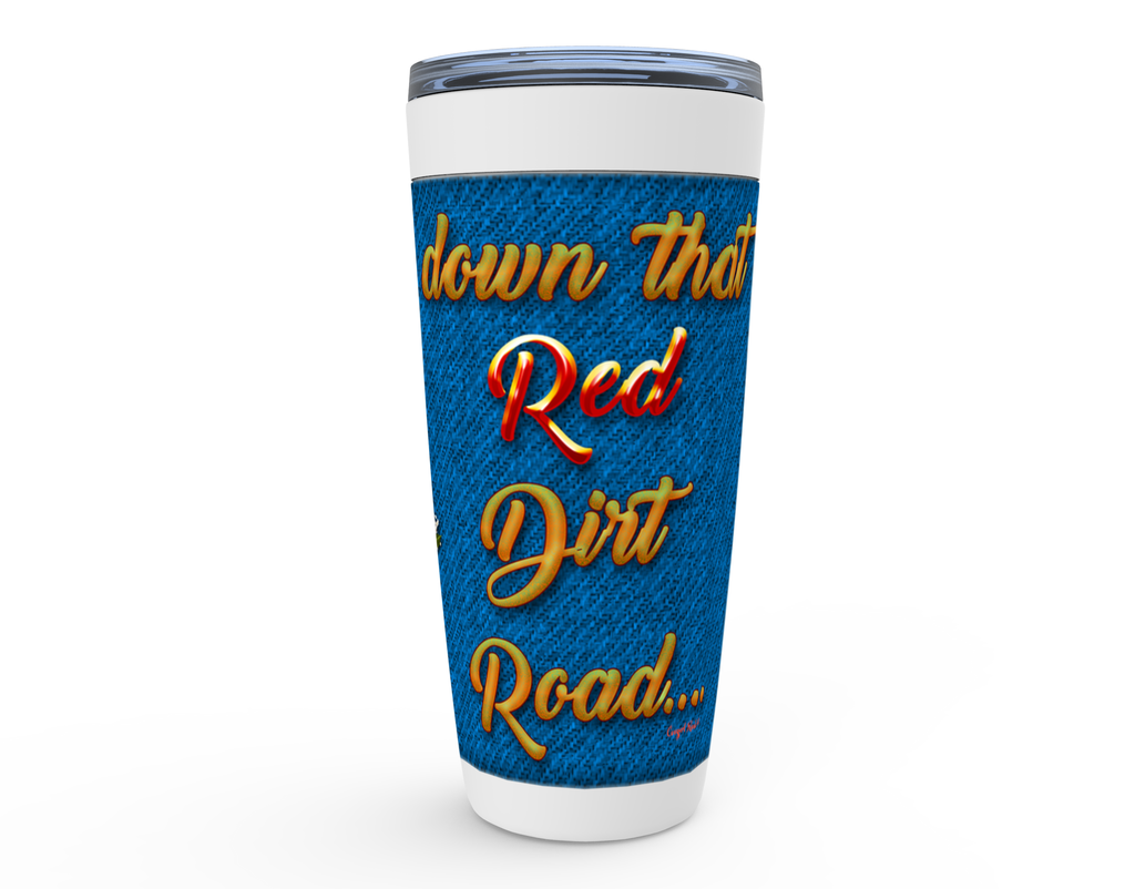 Cowgirl Roots™ Red Dirt Road Pin Up Tumbler 20oz Stainless Steel Insulated Hot and Cold Travel Mugs