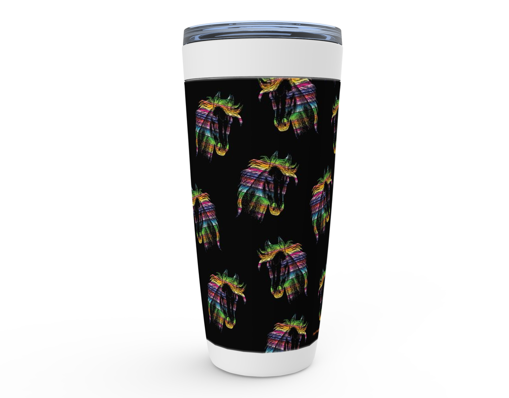 Cowgirl Roots™ Serape Horse Head Tumbler 20oz Stainless Steel Insulated Hot and Cold Travel Mugs