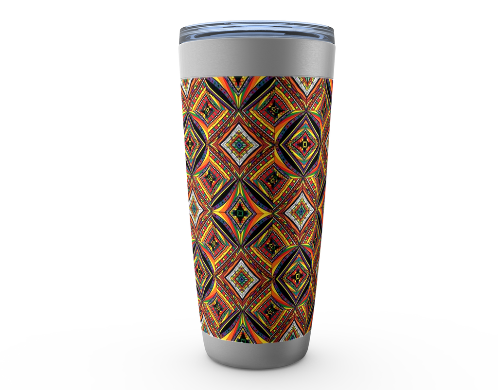 Cowgirl Roots™ Kaliedescope Tumbler 20oz Stainless Steel Insulated Hot and Cold Travel Mugs