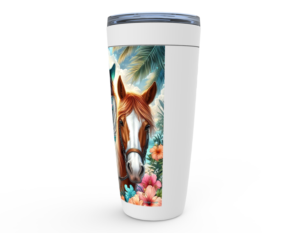 Cowgirl Roots™ Tumbler 20oz Cowgirl Tropics Stainless Steel Insulated Hot and Cold Travel Tumbler Mugs