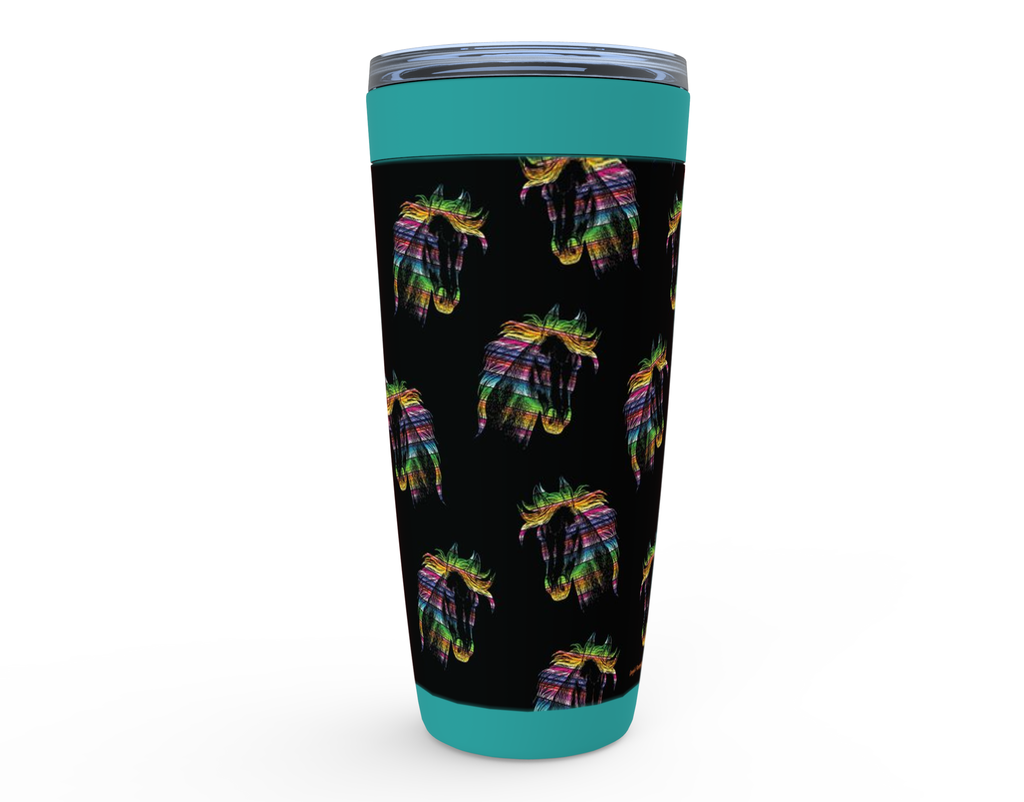 Cowgirl Roots™ Serape Horse Head Tumbler 20oz Stainless Steel Insulated Hot and Cold Travel Mugs