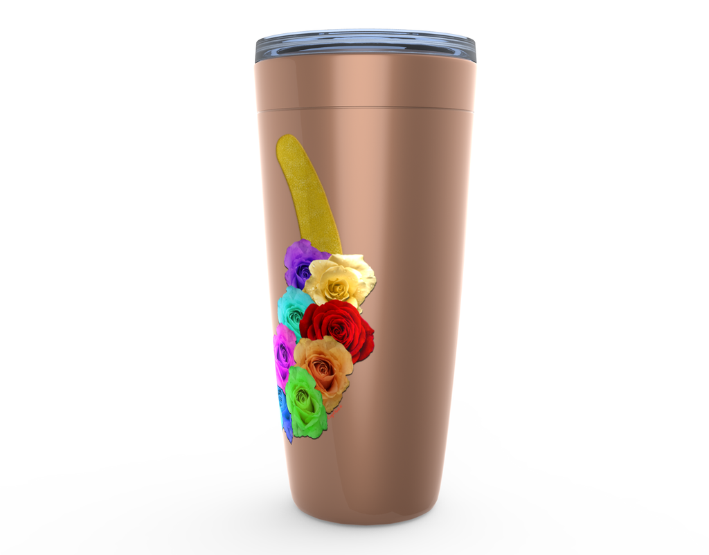 Cowgirl Roots™ Lucky Roses in Yellow Tumbler 20oz Stainless Steel Insulated Hot and Cold Travel Mugs