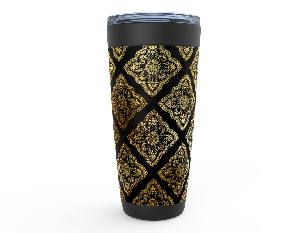 Cowgirl Roots™ Golden Western Royalty Tumbler 20oz Stainless Steel Insulated Hot and Cold Travel Mugs