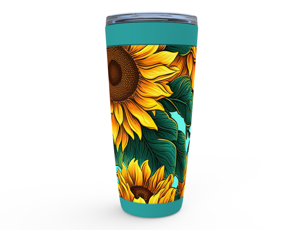 Cowgirl Roots™ Bold Sunflowers Tumbler 20oz Stainless Steel Insulated Hot and Cold Travel Mugs