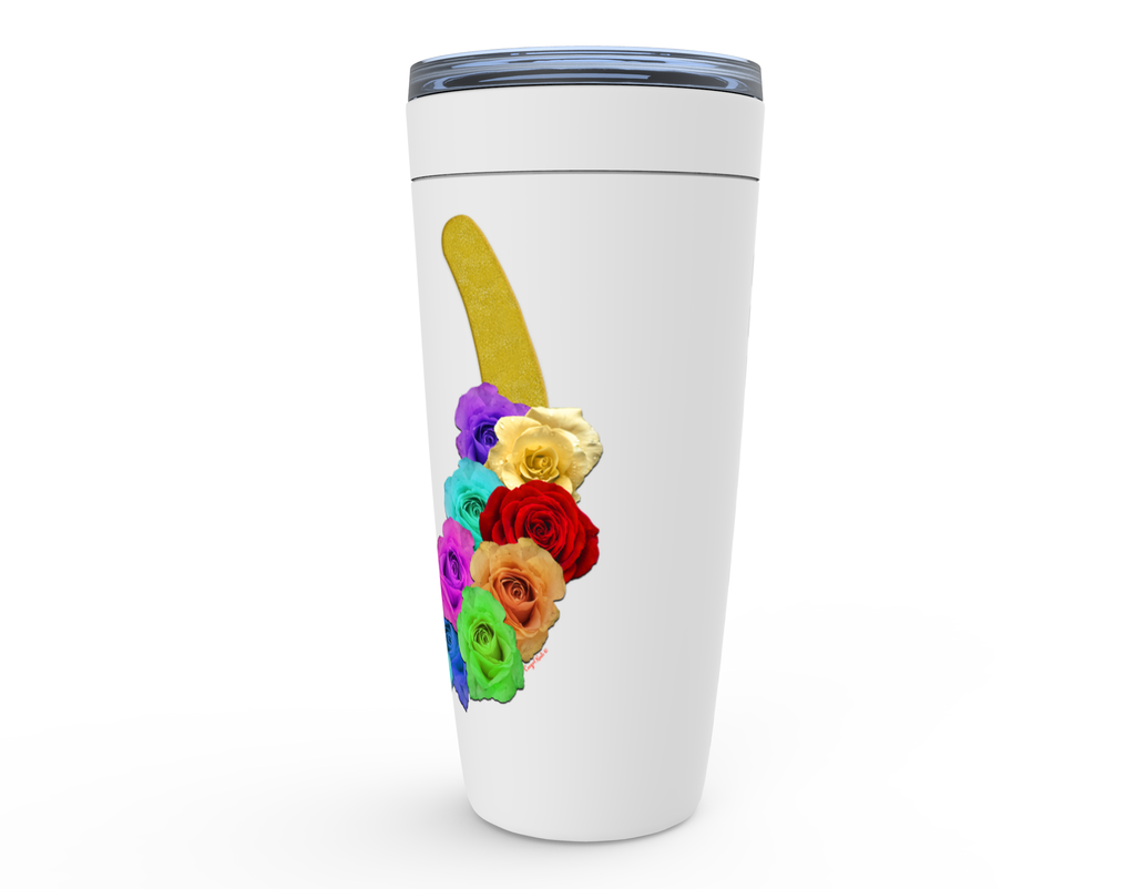 Cowgirl Roots™ Lucky Roses in Yellow Tumbler 20oz Stainless Steel Insulated Hot and Cold Travel Mugs