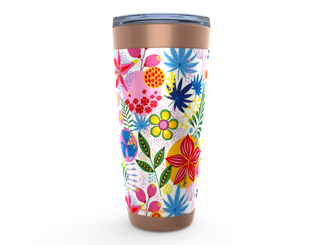 Cowgirl Roots™ Spring Flower Tumbler 20oz Stainless Steel Insulated Hot and Cold Travel Mugs