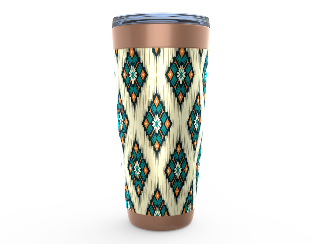 Cowgirl Roots™ Southwestern Diamond Tumbler 20oz Stainless Steel Insulated Hot and Cold Travel Mugs