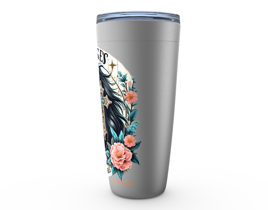 Cowgirl Roots™ Tumbler 20oz Horses Gods Gift to Cowgirls Stainless Steel Insulated Hot and Cold Travel Tumbler Mugs