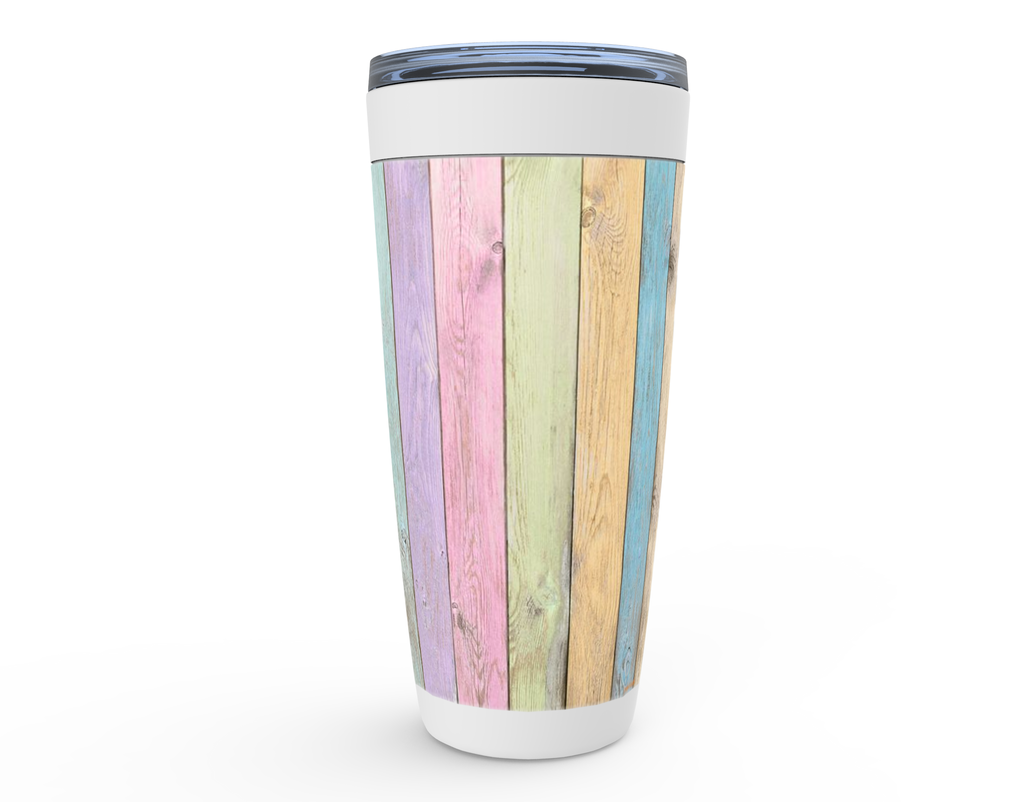 Cowgirl Roots™ Pastel Fence Tumbler 20oz Stainless Steel Insulated Hot and Cold Travel Mugs