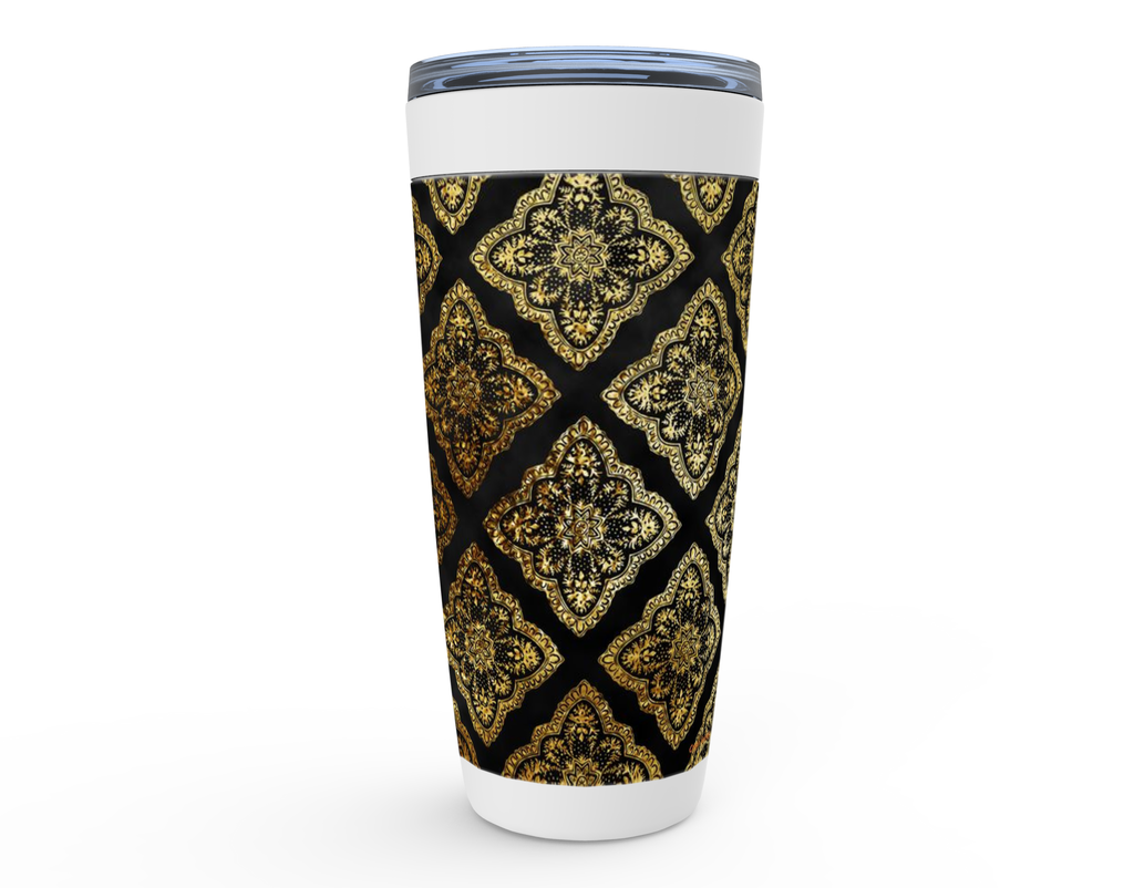 Cowgirl Roots™ Golden Western Royalty Tumbler 20oz Stainless Steel Insulated Hot and Cold Travel Mugs