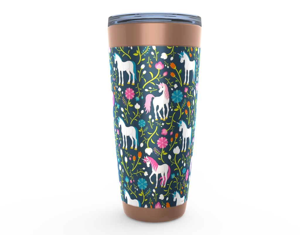 Cowgirl Roots™ Spring Unicorns Tumbler 20oz Stainless Steel Insulated Hot and Cold Travel Mugs