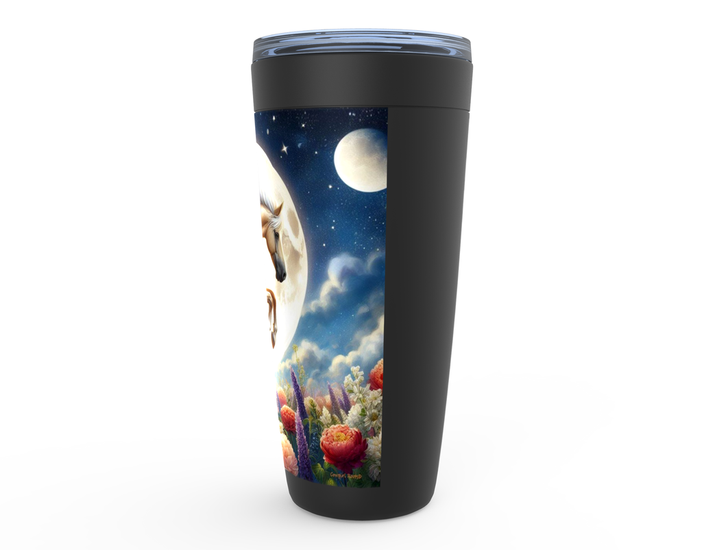 Cowgirl Roots™ Tumbler 20oz Palomino Moonshine Stainless Steel Insulated Hot and Cold Travel Tumbler Mugs
