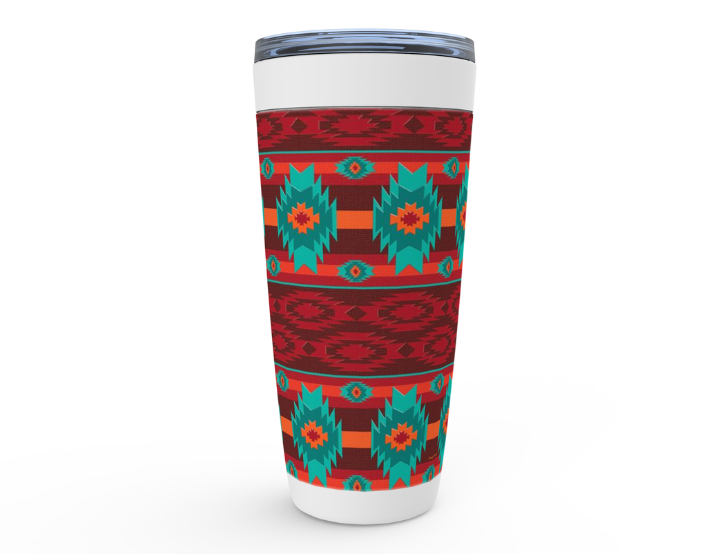 Cowgirl Roots™ Southwestern Red Tumbler 20oz Stainless Steel Insulated Hot and Cold Travel Mugs