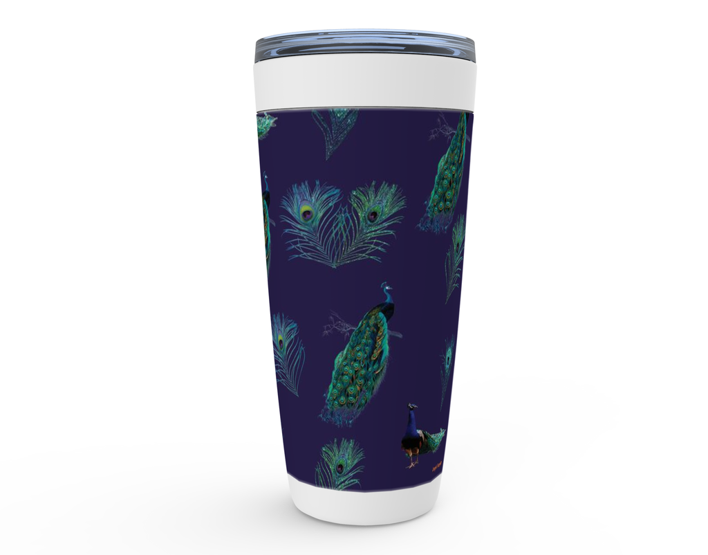 Cowgirl Roots™ Peacocks Tumbler 20oz Stainless Steel Insulated Hot and Cold Travel Mugs