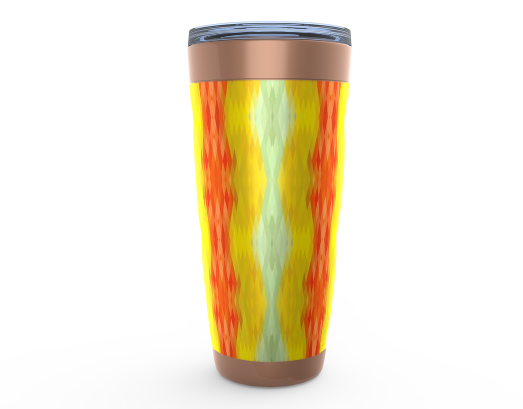 Cowgirl Roots™ Sunny Side Abstract Tribal Design Tumbler 20oz Stainless Steel Insulated Hot and Cold Travel Mugs