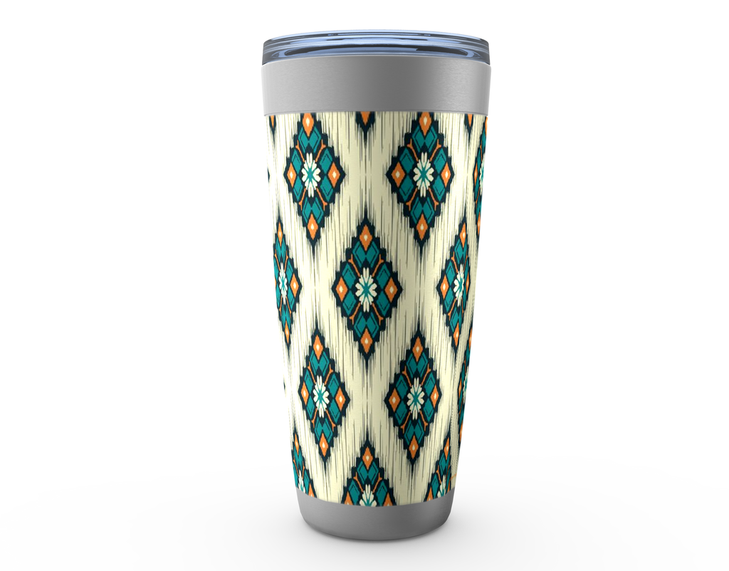 Cowgirl Roots™ Southwestern Diamond Tumbler 20oz Stainless Steel Insulated Hot and Cold Travel Mugs