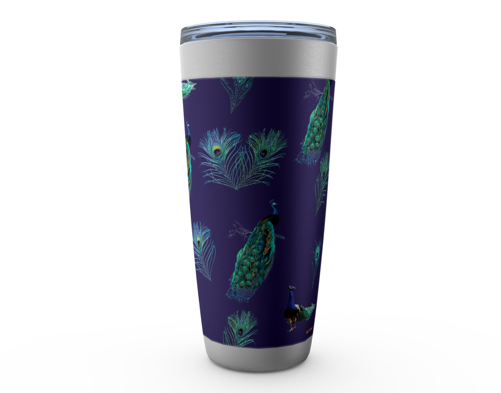 Cowgirl Roots™ Peacocks Tumbler 20oz Stainless Steel Insulated Hot and Cold Travel Mugs