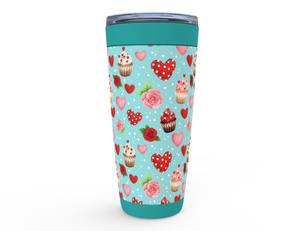 Cowgirl Roots™ Love Cup Cakes Tumbler 20oz Stainless Steel Insulated Hot and Cold Travel Mugs