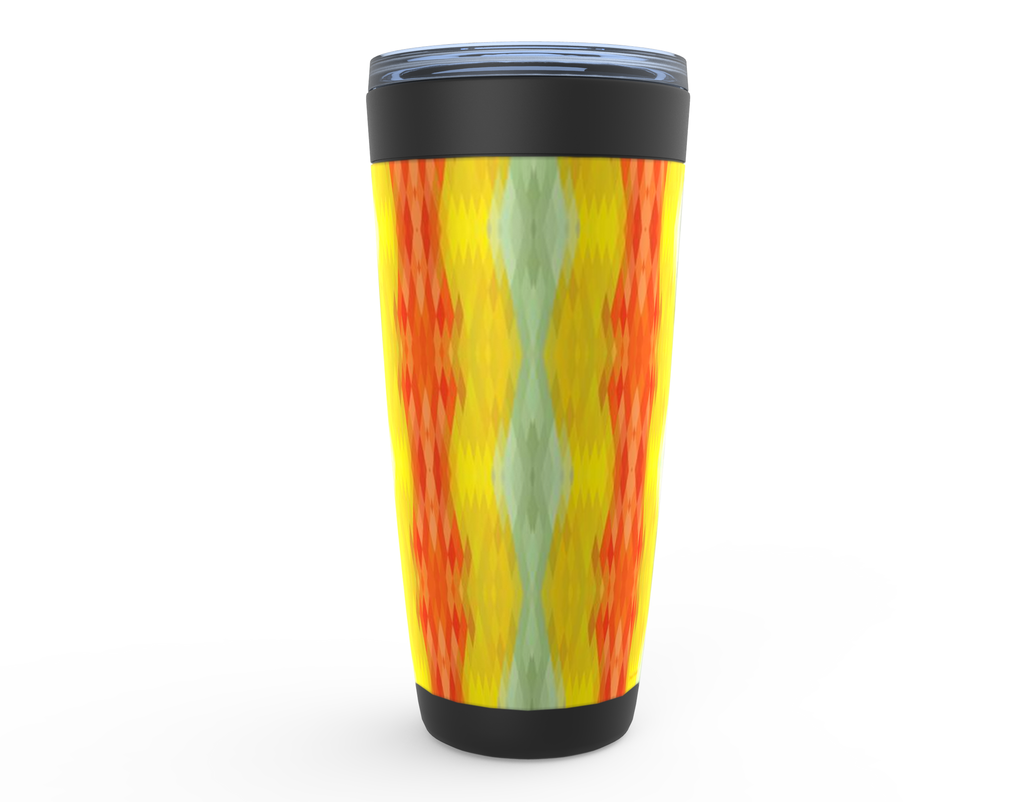 Cowgirl Roots™ Sunny Side Abstract Tribal Design Tumbler 20oz Stainless Steel Insulated Hot and Cold Travel Mugs