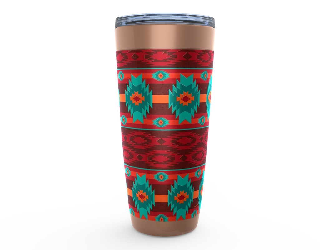 Cowgirl Roots™ Southwestern Red Tumbler 20oz Stainless Steel Insulated Hot and Cold Travel Mugs