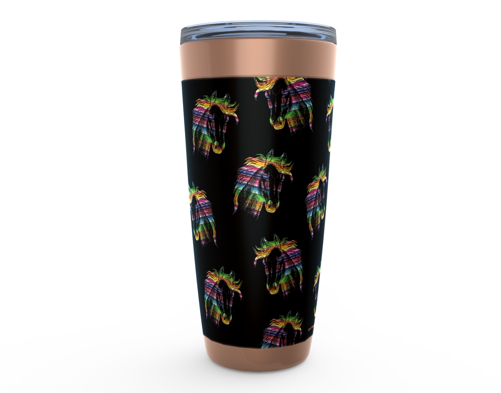 Cowgirl Roots™ Serape Horse Head Tumbler 20oz Stainless Steel Insulated Hot and Cold Travel Mugs