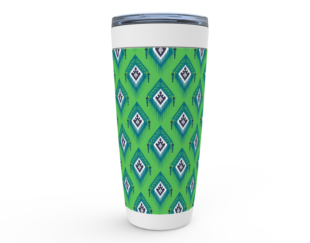 Cowgirl Roots™ Tess in Green Tumbler 20oz Stainless Steel Insulated Hot and Cold Travel Mugs