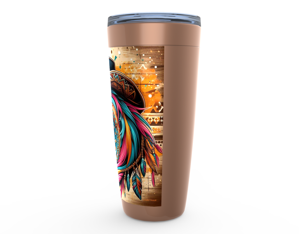 Cowgirl Roots™ Tumbler 20oz Cowboy Gus Stainless Steel Insulated Hot and Cold Travel Tumbler Mugs