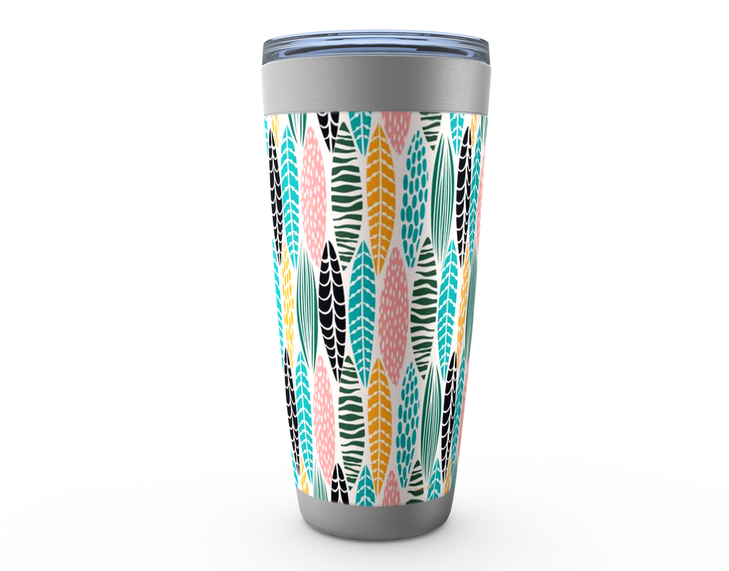 Cowgirl Roots™ Kawabunga Surfboards Tumbler 20oz Stainless Steel Insulated Hot and Cold Travel Mugs