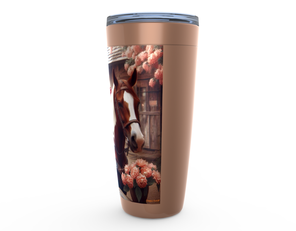 Cowgirl Roots™ Beth Pin Up Cowgirl Tumbler 20oz Stainless Steel Insulated Hot and Cold Travel Mugs