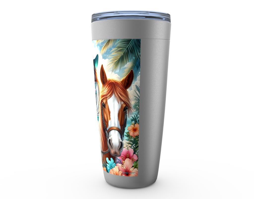 Cowgirl Roots™ Tumbler 20oz Cowgirl Tropics Stainless Steel Insulated Hot and Cold Travel Tumbler Mugs