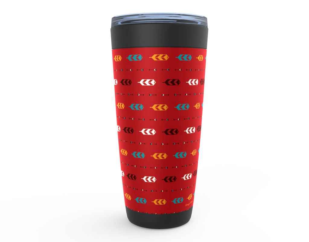 Cowgirl Roots™ Little Feathers Tumbler 20oz Stainless Steel Insulated Hot and Cold Travel Mugs